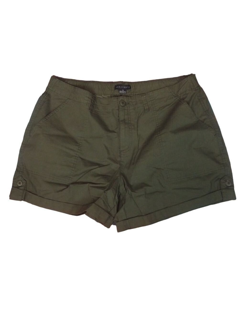Sanctuary army green roll up shorts size 1x
